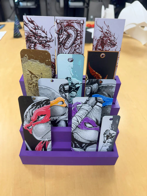 3D Printed Bookmark Display – Perfect for Personal Collections, Art Shows, and Retail Spaces