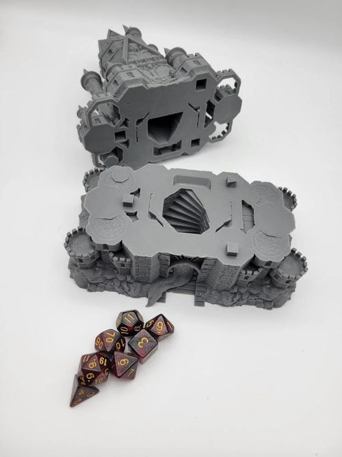 3D Printed Mimic Castle Dice Tower: A Wonderful and Highly Detailed Dice Tower for D&D and Other Games