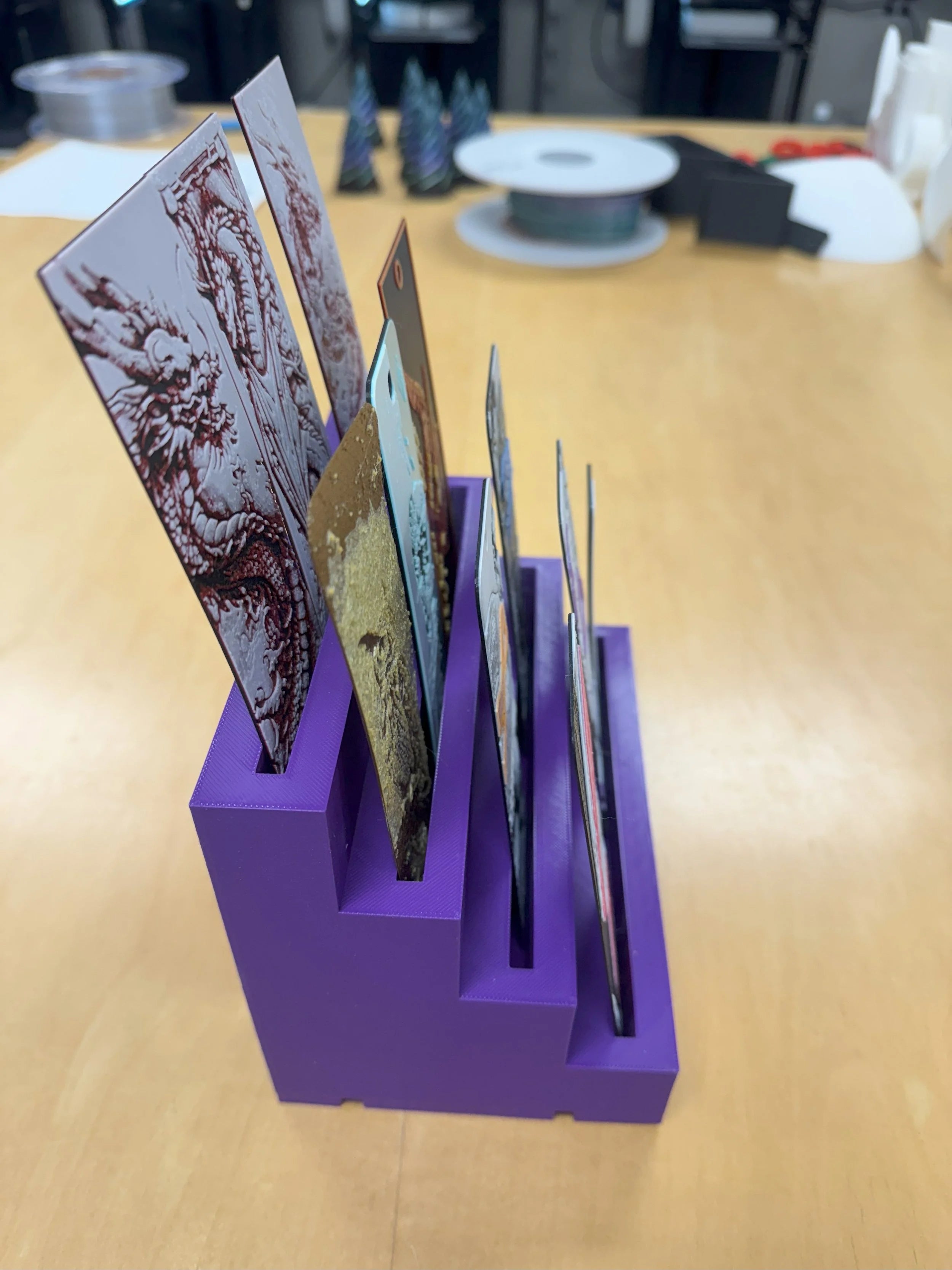 3D Printed Bookmark Display – Perfect for Personal Collections, Art Shows, and Retail Spaces