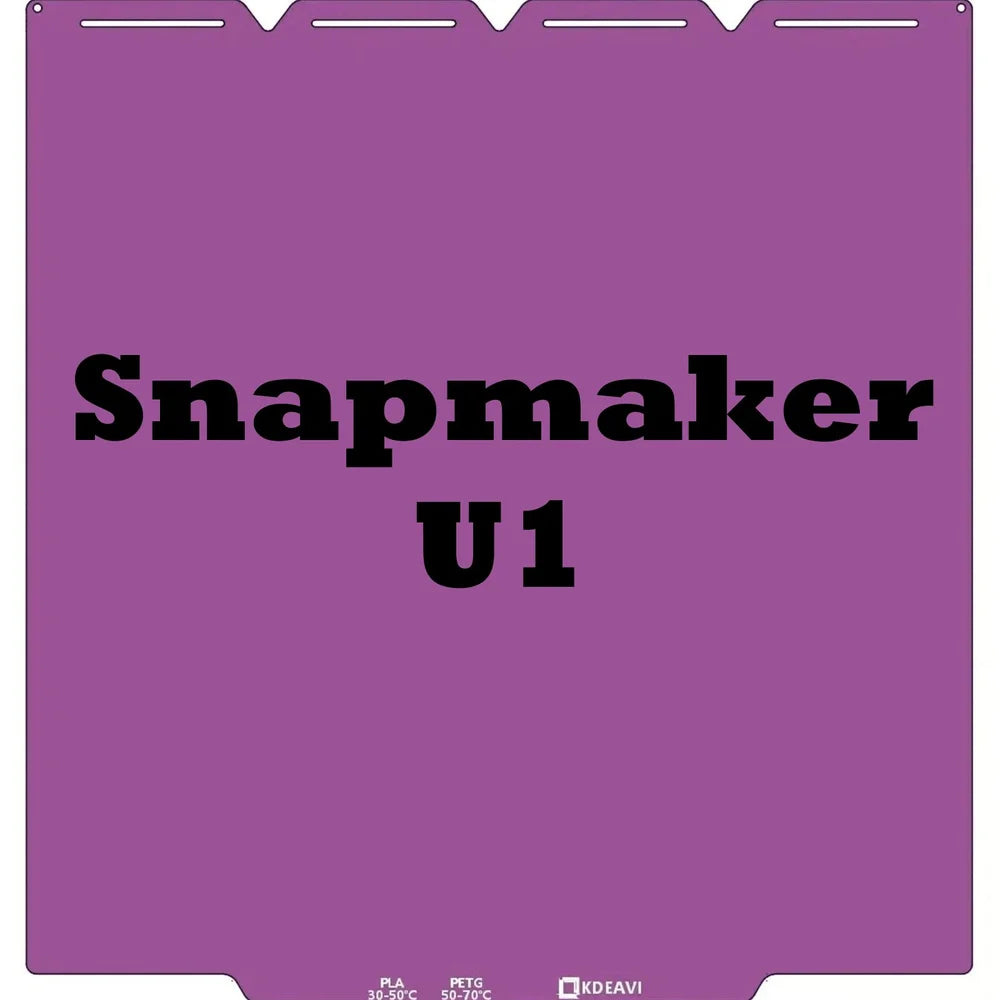 Snapmaker U1 KDEAVI Double Sided Textured PLU Cool Build Plate