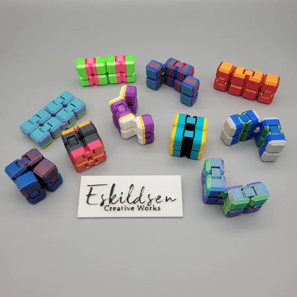 Endless Fidget Cube - 3D printed fidget