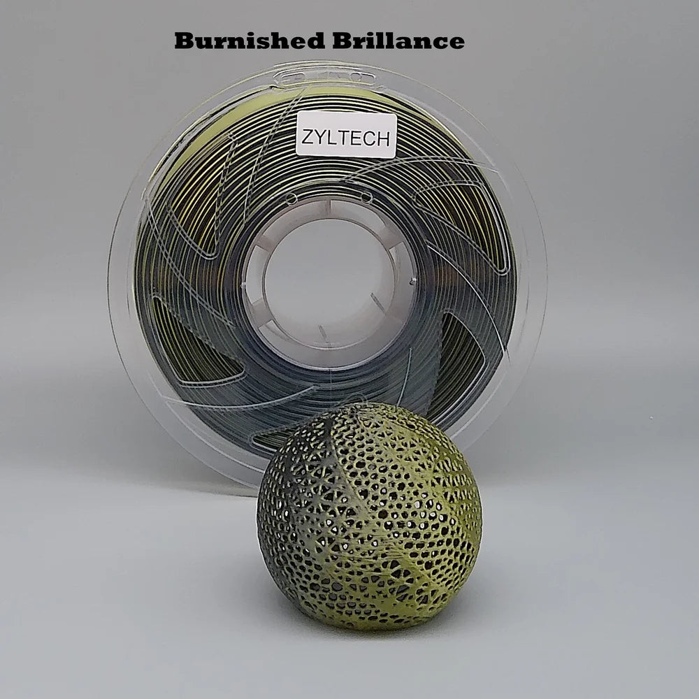 ZYLtech Dual Color Silk Series 3D Printer Filament 1.75mm 1 kg 2.2 lbs