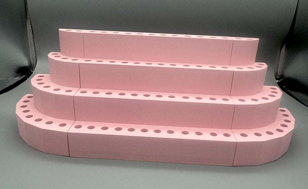 Stair Step Pen Display - 4 tier and 5 Tier - customizable 3D printed