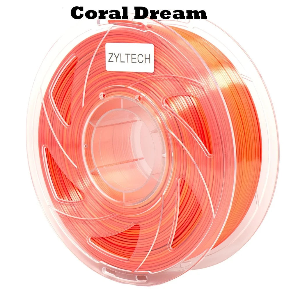 Dual Gradient Silk Series 3D Printer Filament 1.75mm 1 kg 2.2 lbs