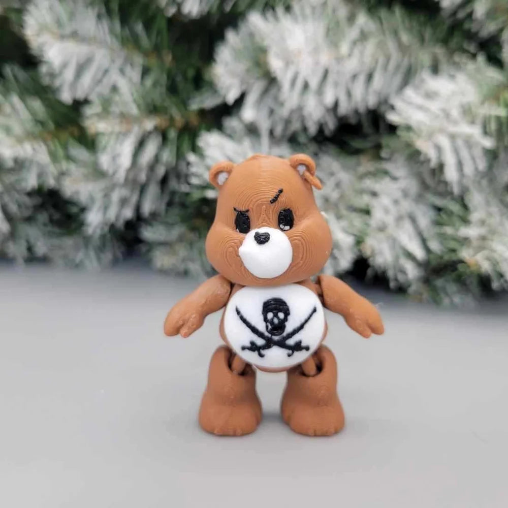 3D Printed Mini Care Bears figurine - Whimsical Collectibles