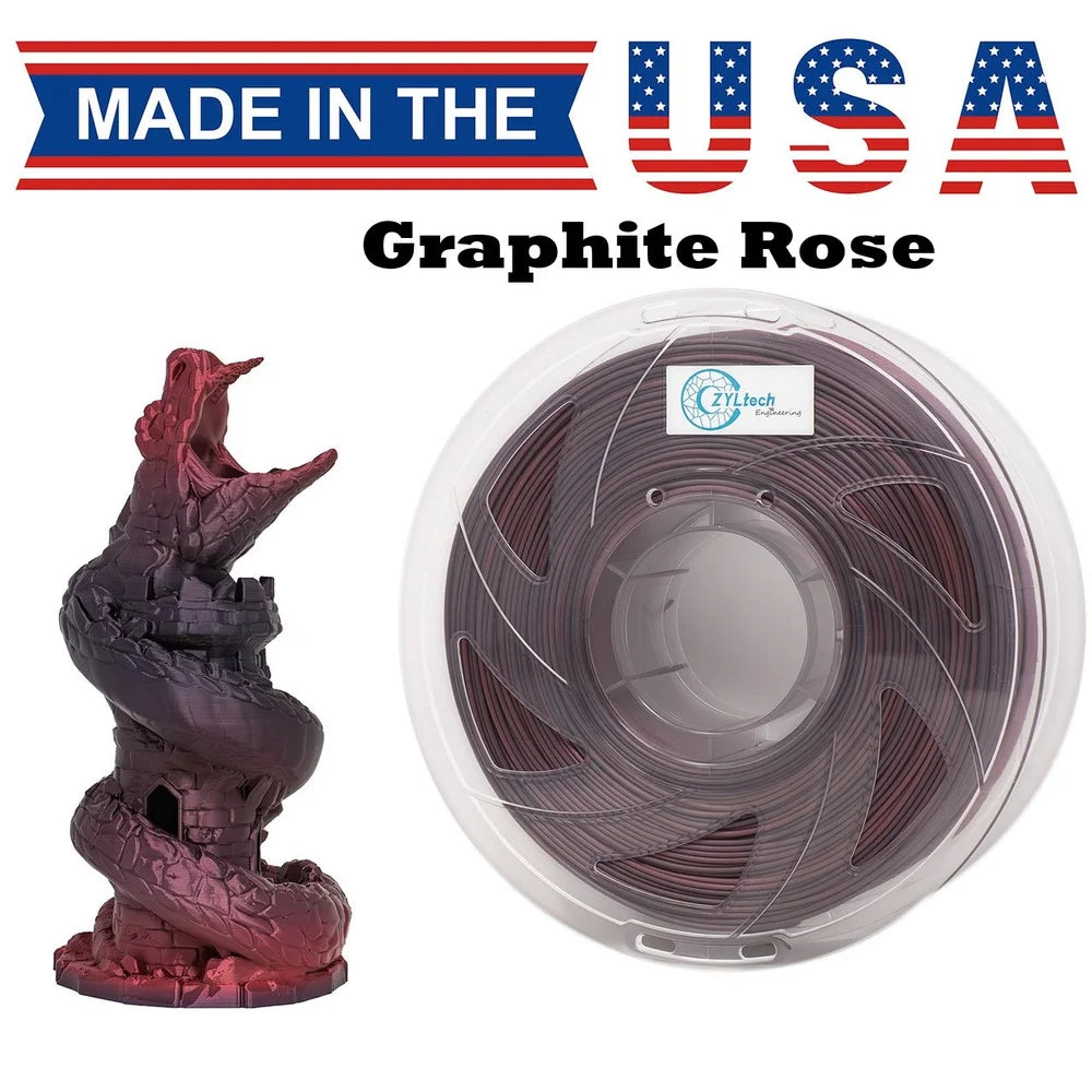 Dual Gradient Silk Series 3D Printer Filament 1.75mm 1 kg 2.2 lbs