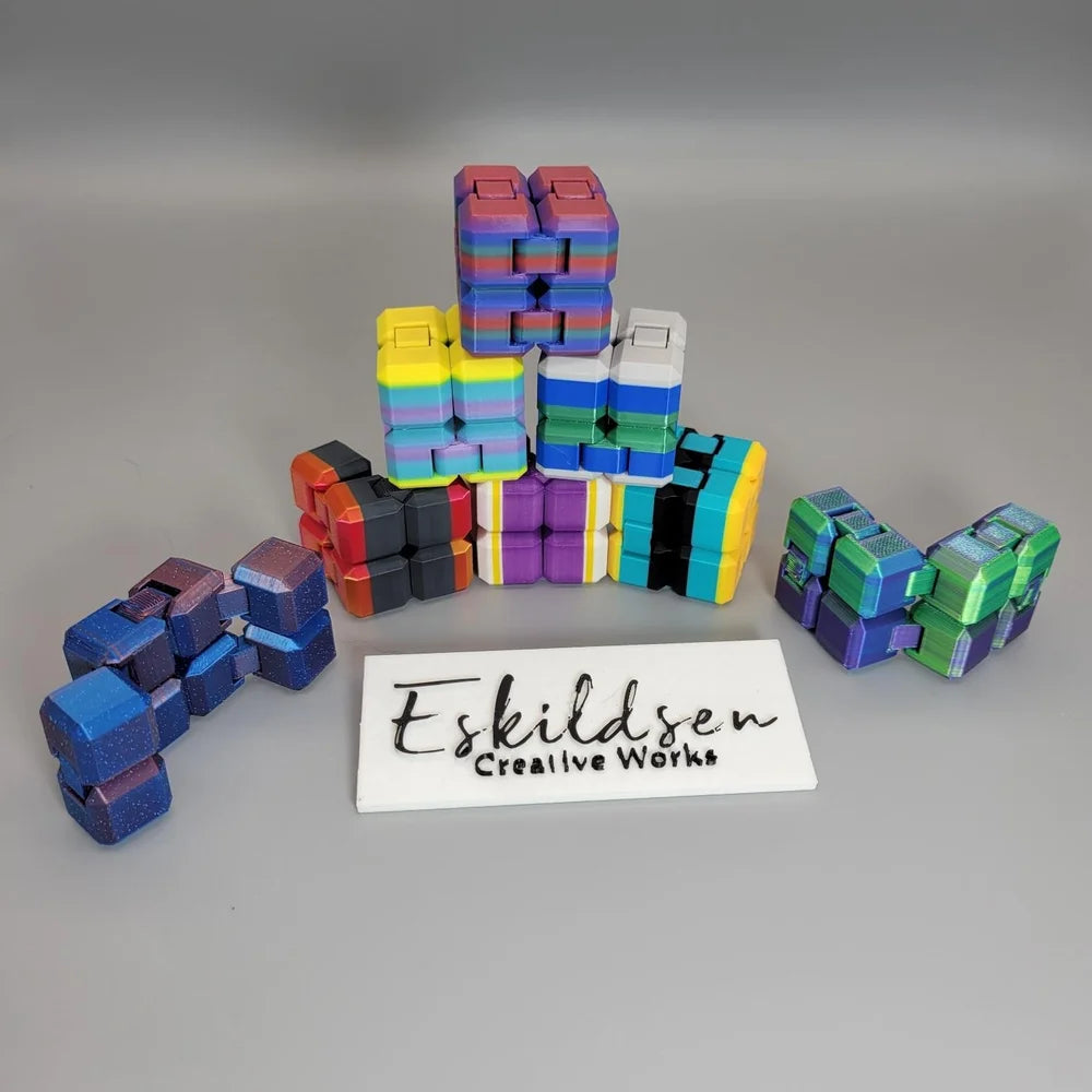 Endless Fidget Cube - 3D printed fidget