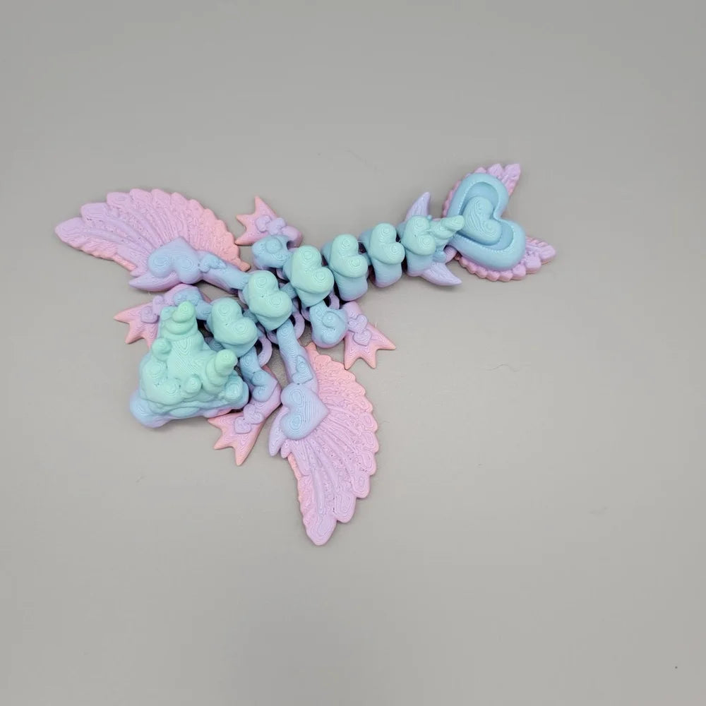 Heart Dragon - 3D printed - Articulated