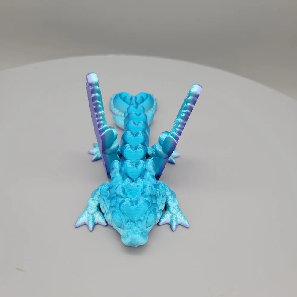Heart Dragon - 3D printed - Articulated