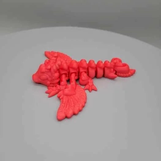 Heart Dragon - 3D printed - Articulated