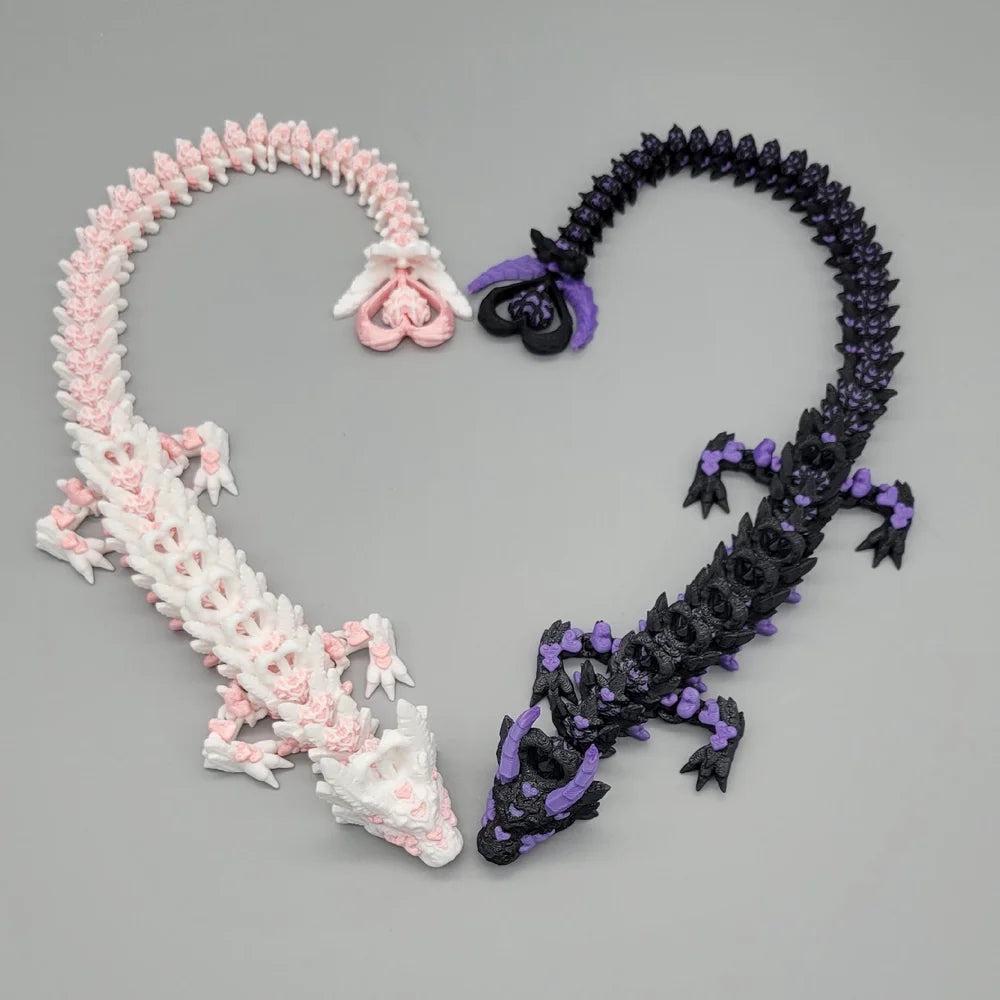 Light Heart Dragon or Dark Heart Dragon designed by Cinderwing3D