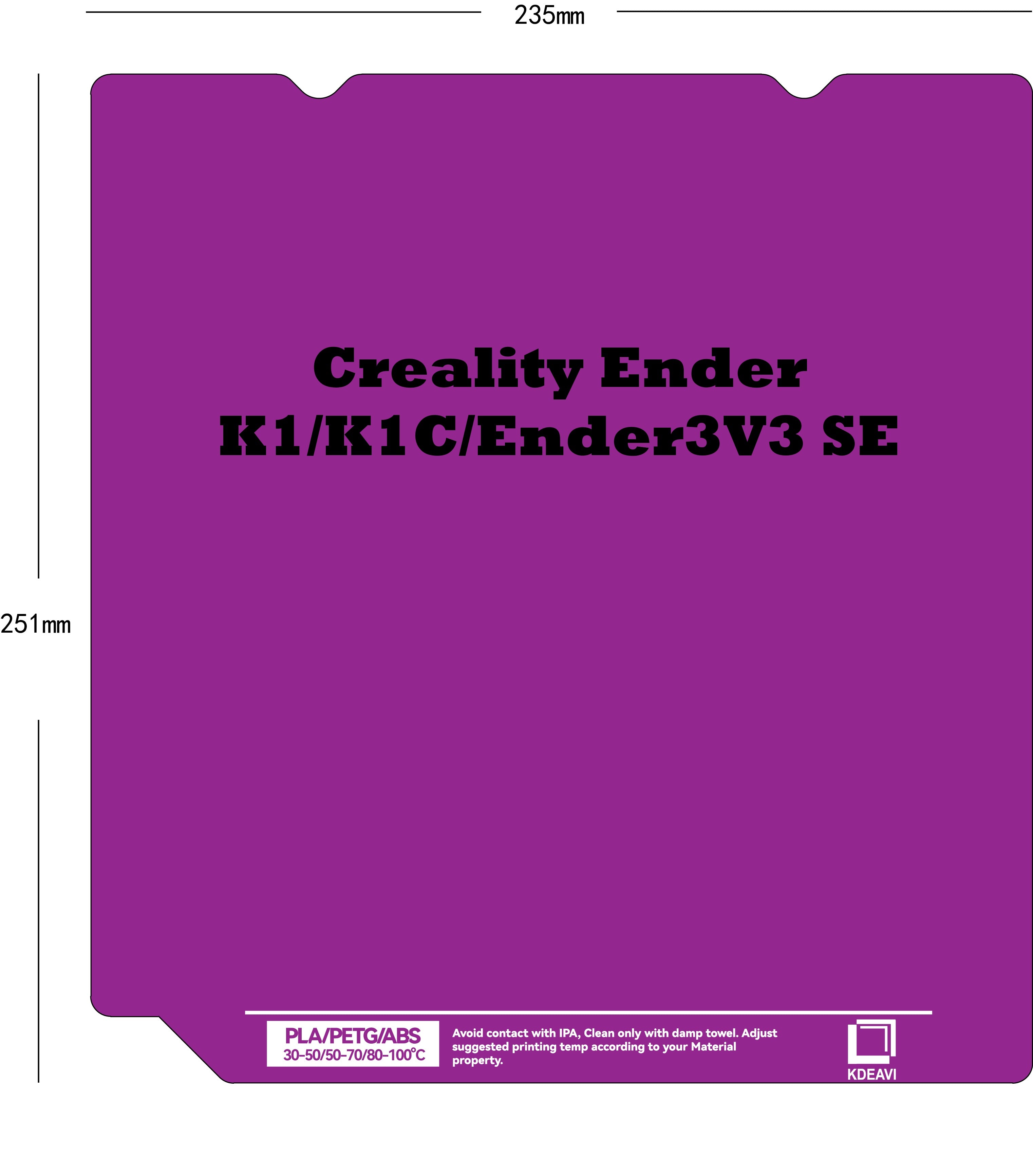 KDEAVI Double Sided Textured Cool Plate