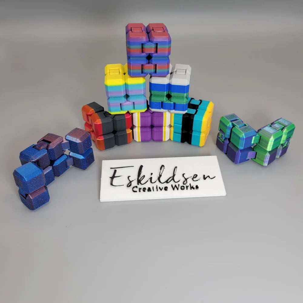 Endless Fidget Cube - 3D printed fidget