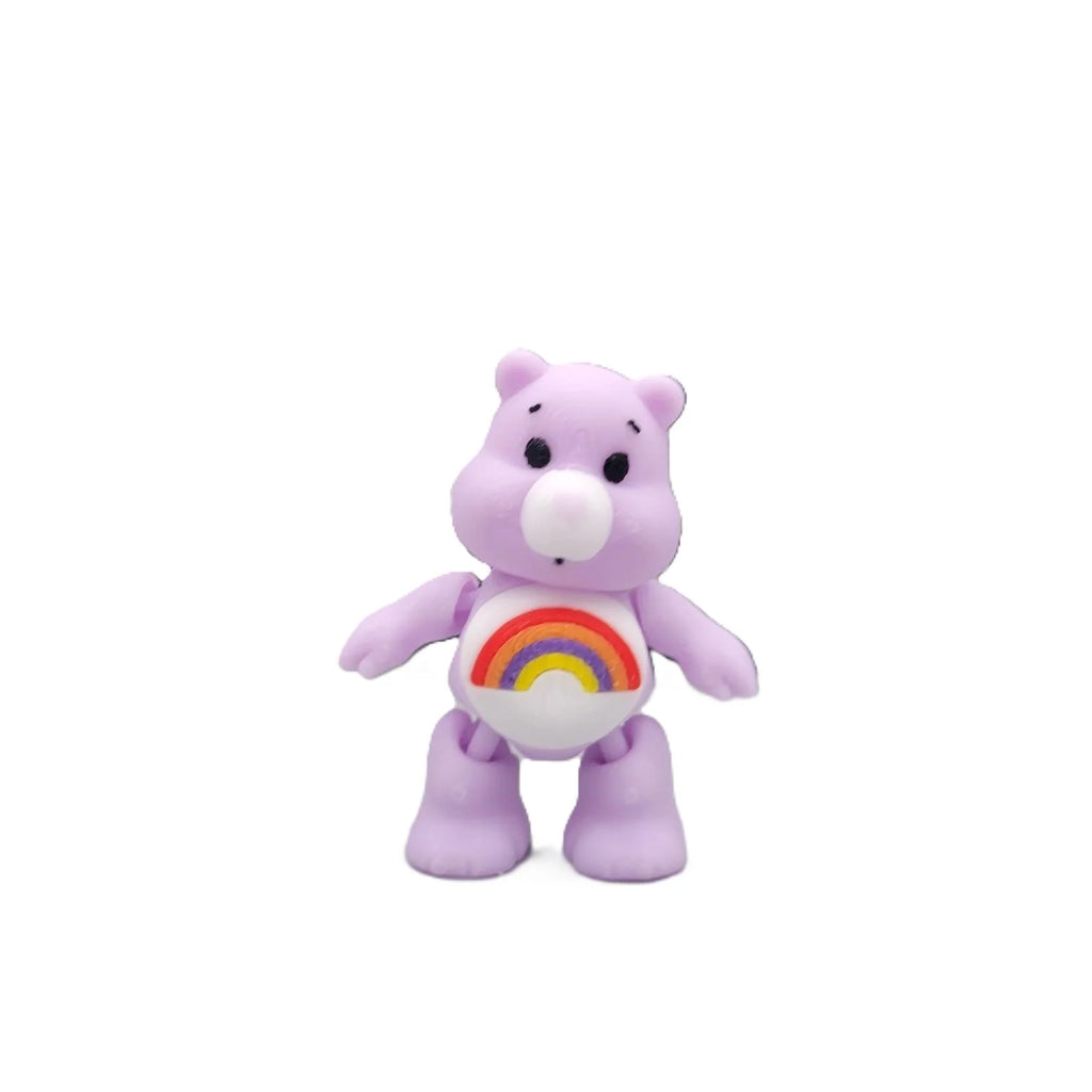 3D Printed Mini Care Bears figurine - Whimsical Collectibles