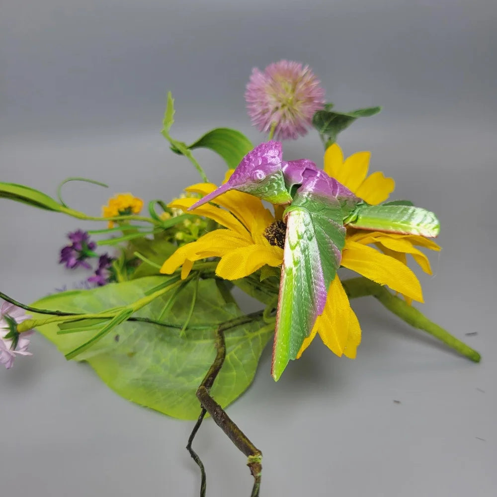 3D Printed Articulated Hummingbird Figurine