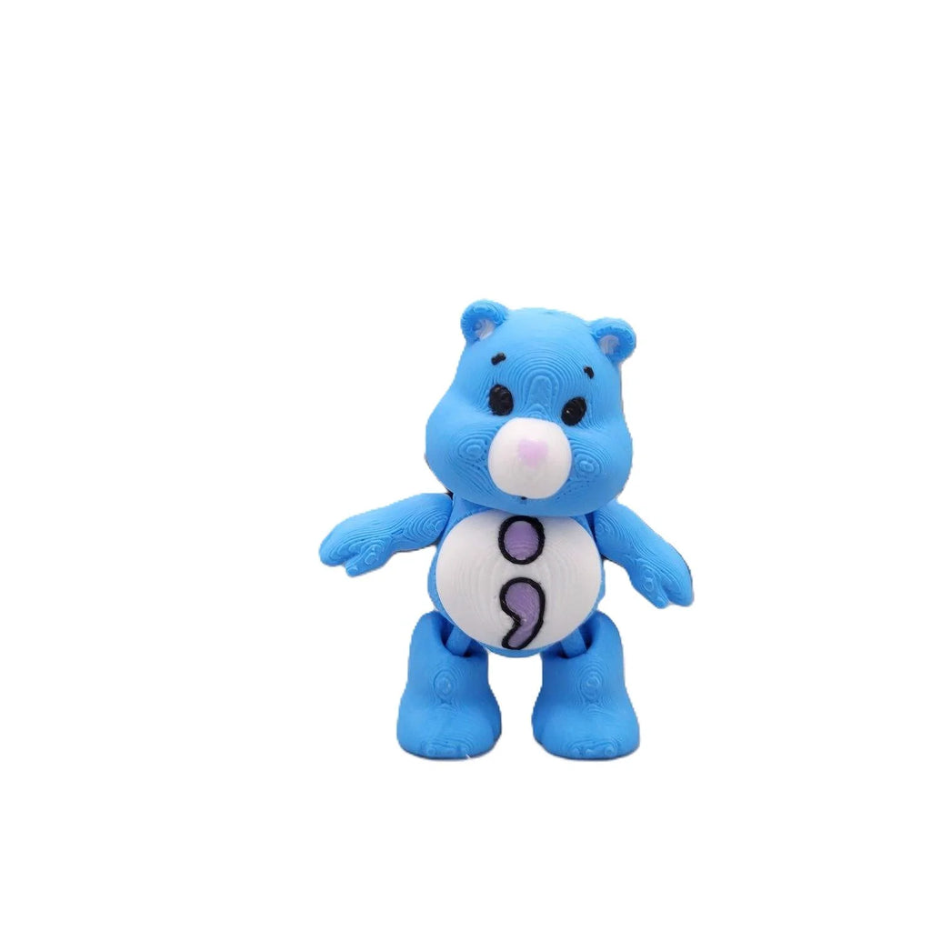 3D Printed Mini Care Bears figurine - Whimsical Collectibles