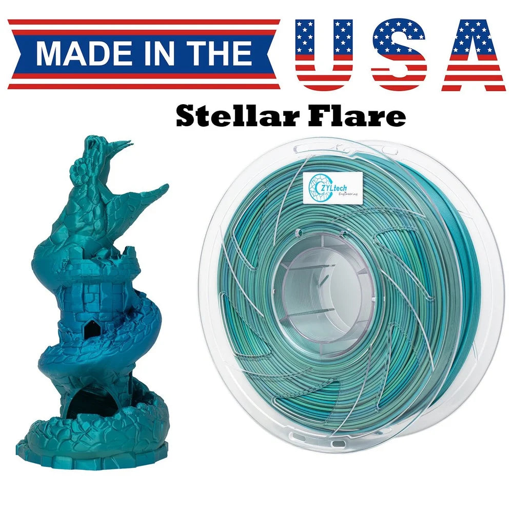 Dual Gradient Silk Series 3D Printer Filament 1.75mm 1 kg 2.2 lbs