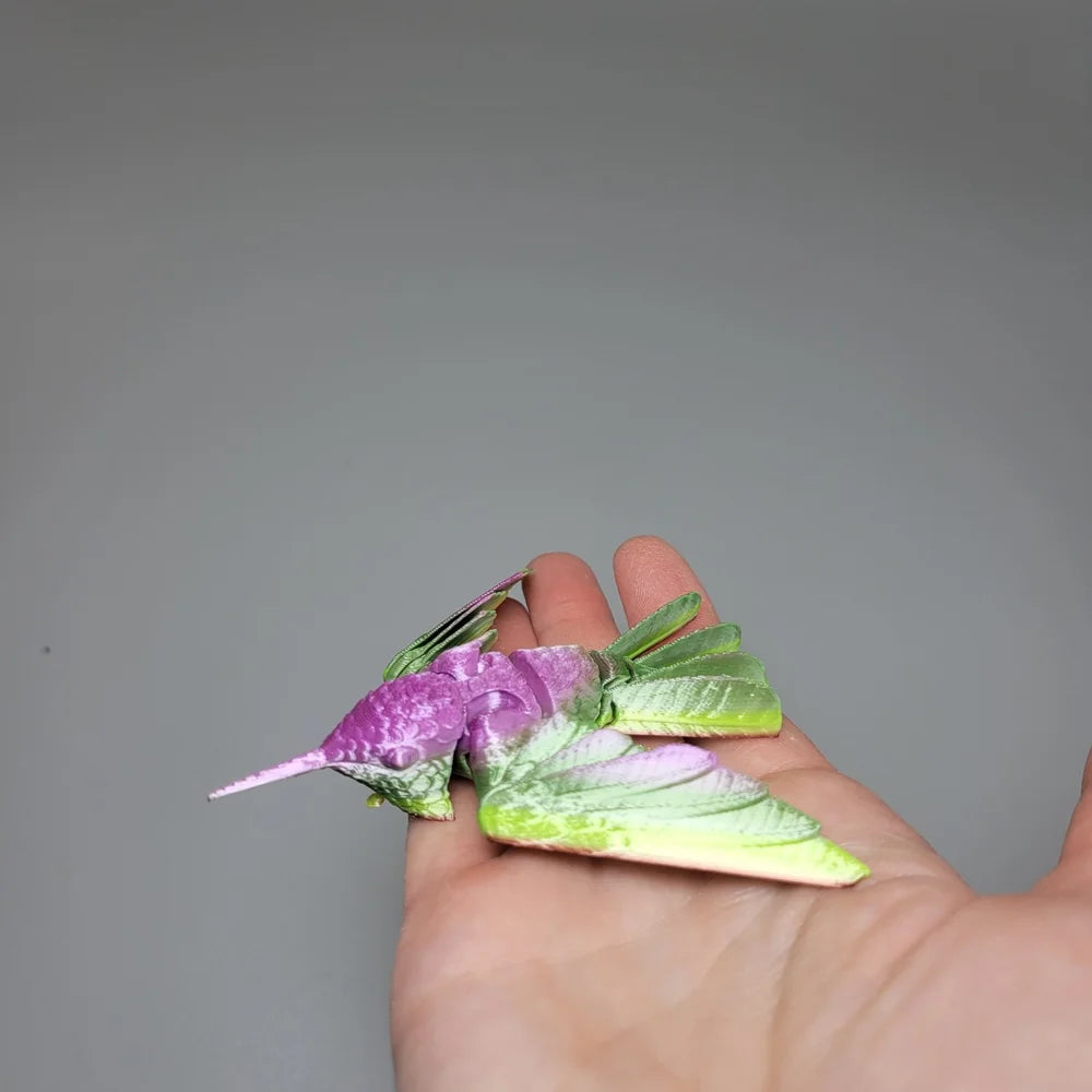 3D Printed Articulated Hummingbird Figurine
