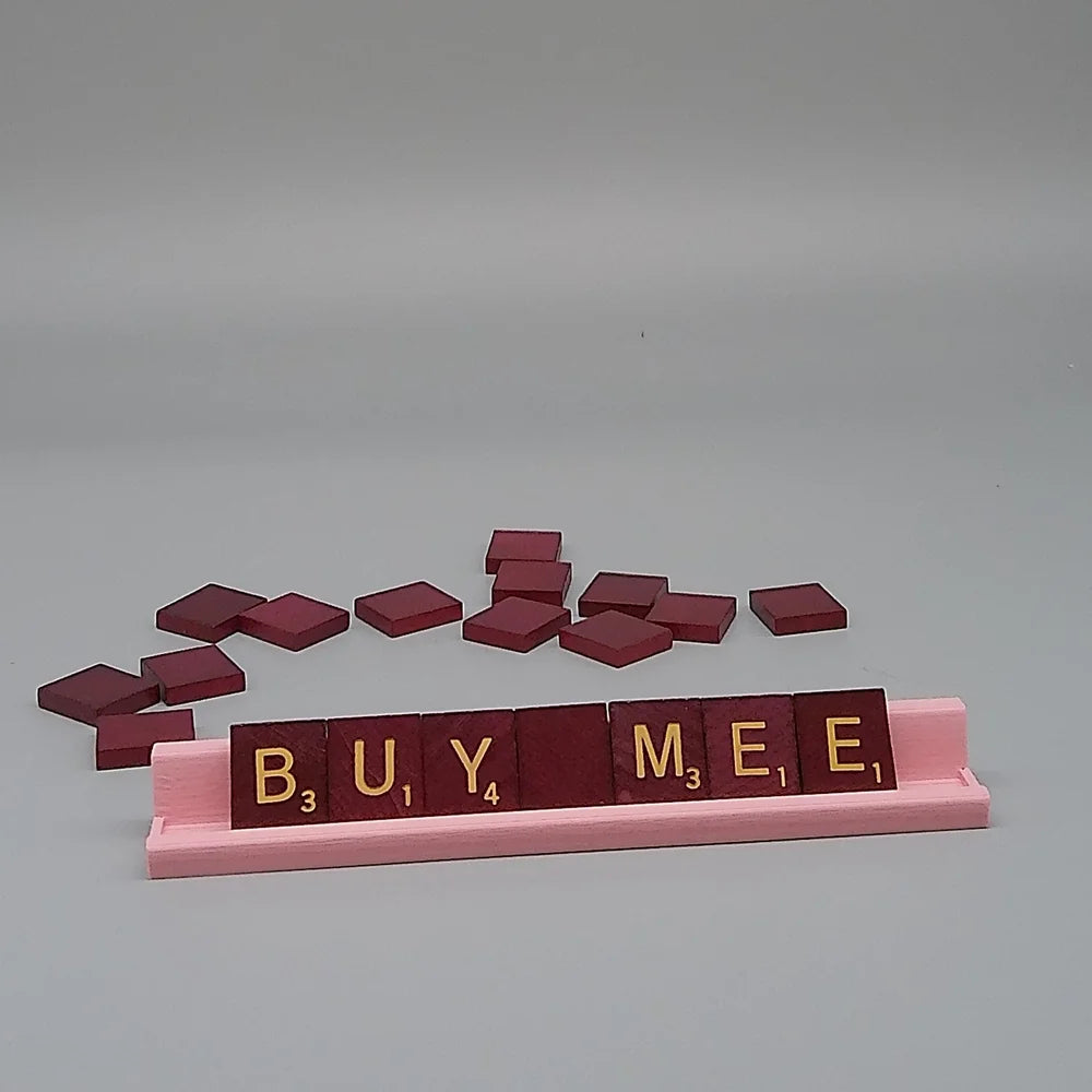 Custom Personalized Scrabble Letter Tile Holder – Make family game night fun again!