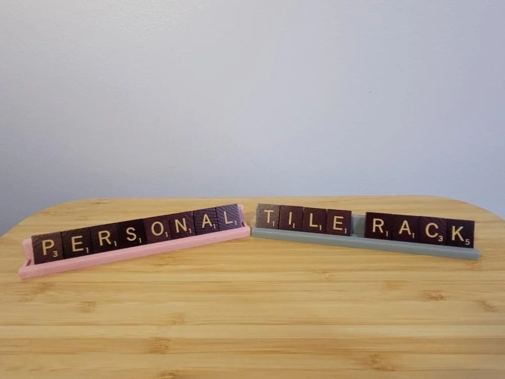 Custom Personalized Scrabble Letter Tile Holder – Make family game night fun again!