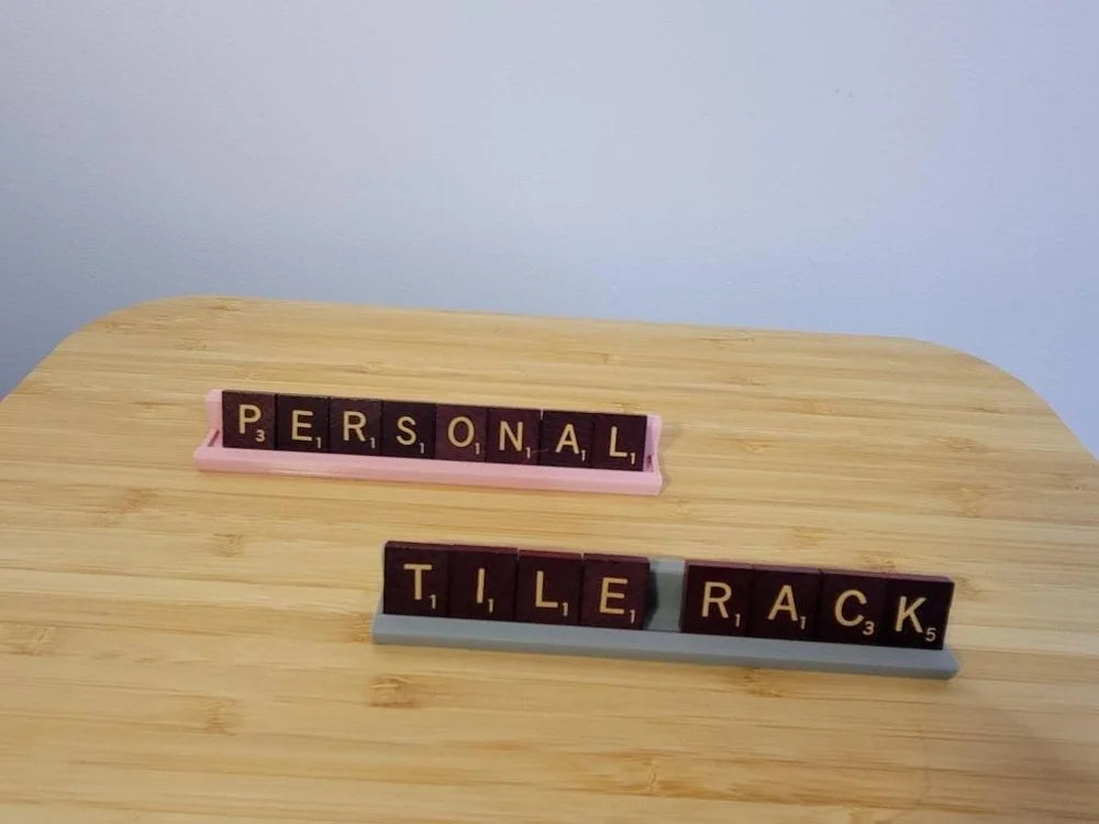 Custom Personalized Scrabble Letter Tile Holder – Make family game night fun again!